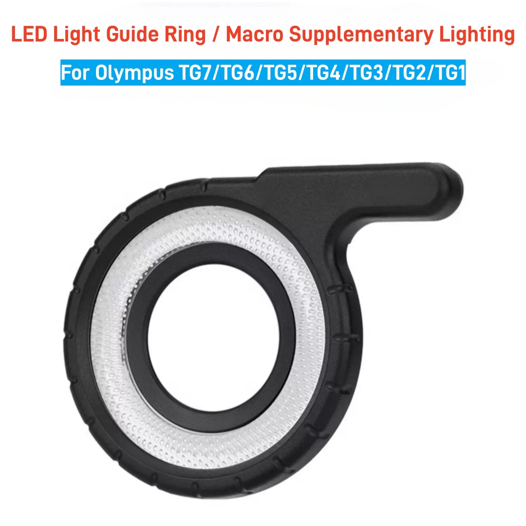 Photography Lighting Guides - วงแหวนกระจายแสง LED สำหรับถ่ายภาพมาโคร ไฟเสริมสำหรับกล้อง Olympus Tough