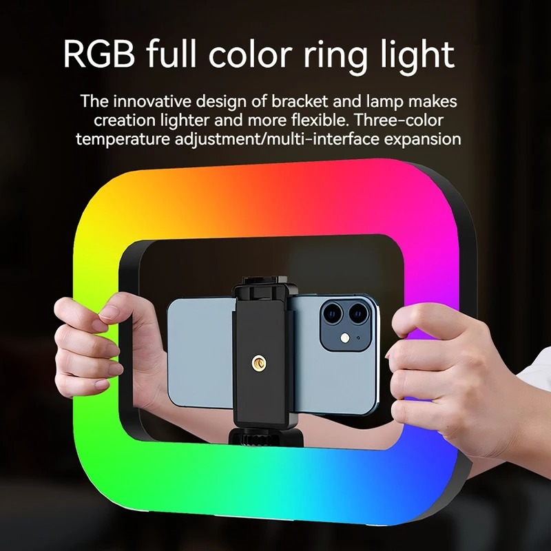 ไฟวงแหวน RGB แบบพกพา สำหรับไลฟ - Photography Lighting Handheld บทวิจารณ์และราคา